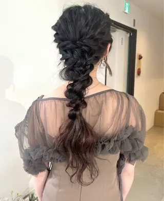 ヘアアレンジ mizuki/ピンク ベージュ.レイヤーのヘアスタイル