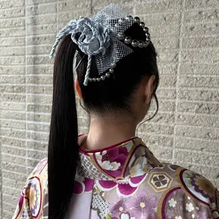 ロング ヘアアレンジ 無料カットモデル/ セット/COCOKAのヘアスタイル