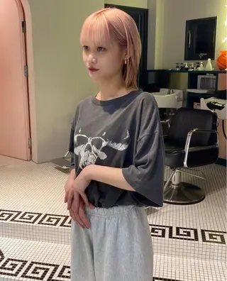 ミディアム カラー 丹治 一輝ボブ/ショートのヘアスタイル