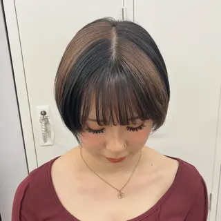 ショート 暖色/ミルクティ/ 艶髪⭐️honokaのヘアスタイル