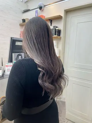 セミロング カラー HIKARU副店長/ ✨️髪質改善のヘアスタイル