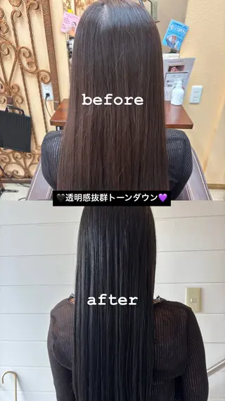 カラー 🪺SAKURA/ ハイトーンカラー🩶のヘアスタイル