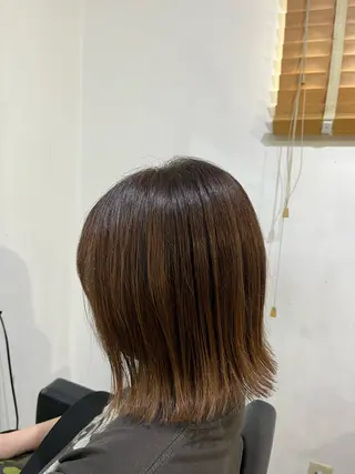 ミディアム カラー ✨🎨ブリーチなし 透明感カラー✨美友のヘアスタイル