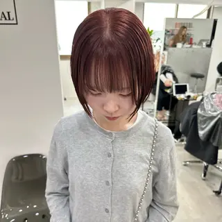 ミディアム カラー REAL 心斎橋所属・ハイトーン/ベージュ /デザイン🦋ナツミのヘアスタイル