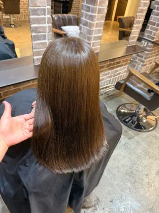 セミロング カラー ACROあべの店所属・艶カラー/インナー /グラデ/大西小百合のヘアスタイル