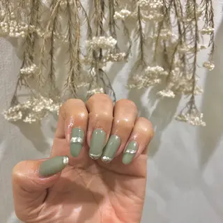 ミディアム パーマ ヘアアレンジ ネイル マツエク・マツパ MALCAnail(マルカネイル)所属・荒木 莉奈のネイルデザイン