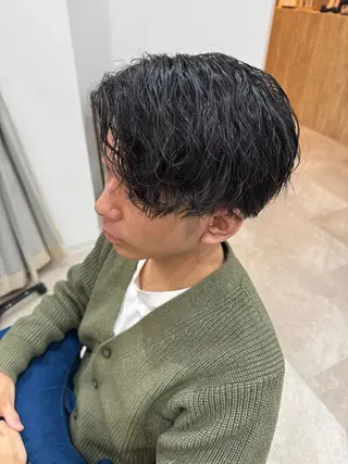 ミディアム パーマ メンズ FURUSHO所属・髪質改善/縮毛矯正 /メンズパーマ川田のヘアスタイル