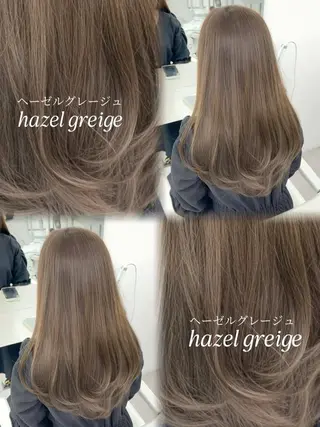 ロング カラー 韓国ヘア/レイヤー/ 顔まわり足立遥奈のヘアスタイル