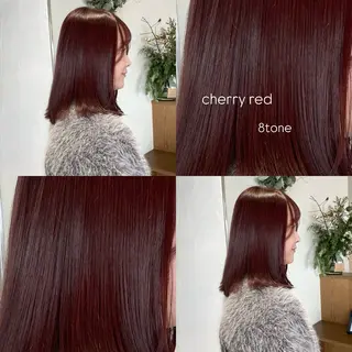 セミロング カラー 暖色カラー /ヘアアレンジ/花鈴のヘアスタイル