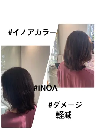 カラー 🦉西野 🦊真裕のヘアスタイル