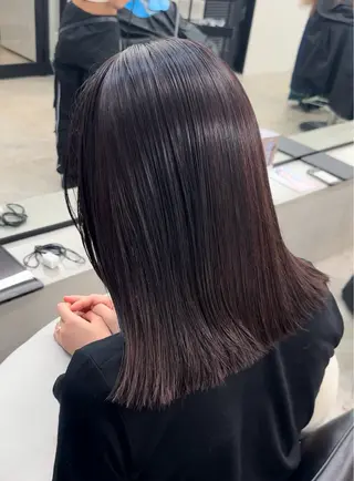 ミディアム カラー パーマ 髪質改善/レイヤー/ 艶髪🎀ayaneのヘアスタイル