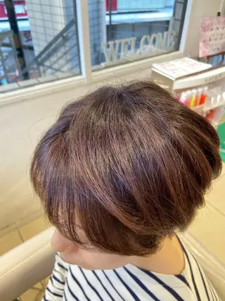 ショート カラー 30代からの大人 ショートのヘアスタイル