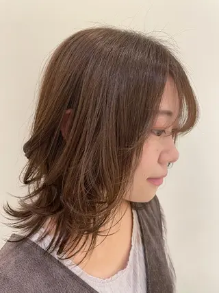 ミディアム 🍒顔周り/レイヤー /韓国風/アリサ🍒のヘアスタイル