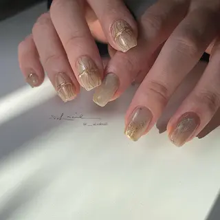 ロング カラー パーマ ヘアアレンジ メンズ キッズ ネイル マツエク・マツパ アイブロウ 🍃伏見 / soL nail / aiのネイルデザイン