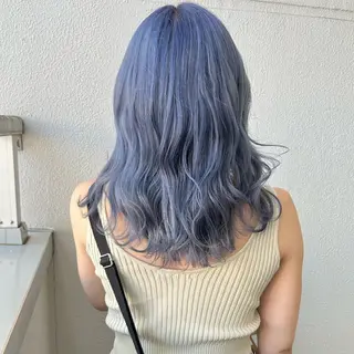 ミディアム カラー Blanche by artina川崎店所属・ゆう🫧 透明感/ハイトーンのヘアスタイル