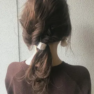 ロング カラー ヘアアレンジ マツエク・マツパ Kawaguchi Arisaのヘアスタイル