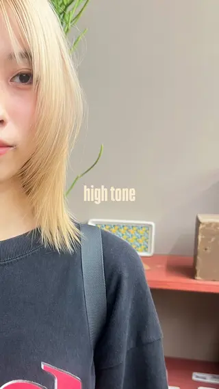 セミロング カラー にこ /中目黒カラーモデルのヘアスタイル