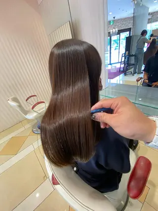 セミロング ムトウセイマ/艶髪 /艶ケアWブリーチのヘアスタイル
