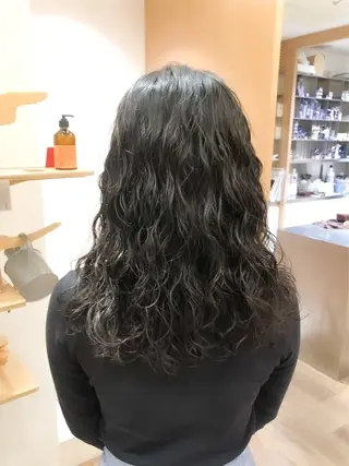 ミディアム パーマ 似合わせカット🫧 /パーマRINAのヘアスタイル