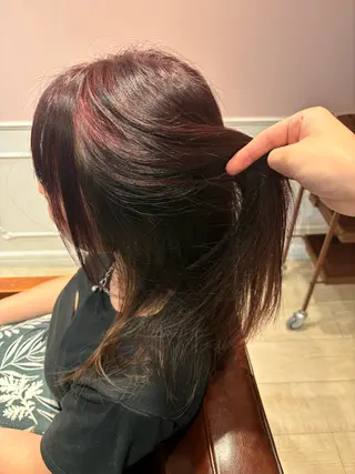 カラー 🌱なゆみ🌱透明感 /ナチュラル/高宮のヘアスタイル