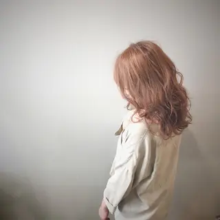 ミディアム カラー パーマ ヘアアレンジ 艶髪/韓国レイヤー イノウエヒロキのヘアスタイル