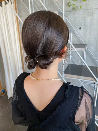 セミロング モリモト サナのヘアスタイル