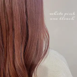 ロング カラー ヘアアレンジ なつき/艶ピンク/ girly hairのヘアスタイル