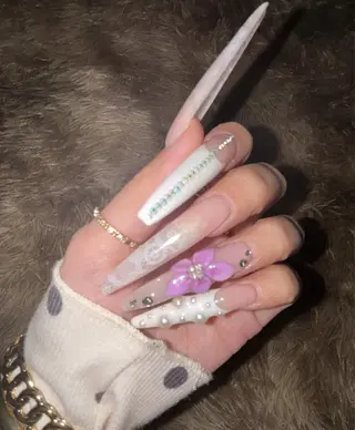 ネイル ️🩵Merci Miyu 南堀江️のネイルデザイン