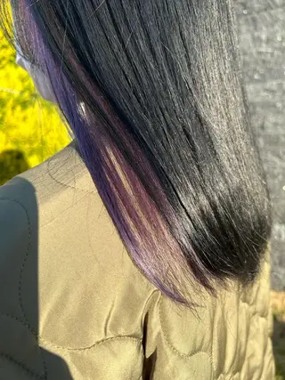 ロング カラー 海外カラー白髪ぼかし ティファニーサユリのヘアスタイル