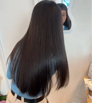 ロング カラー uni/haruhi ☀️透明感カラーのヘアスタイル