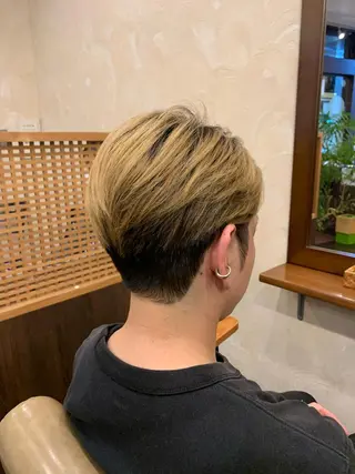 ショート カラー メンズ クセを最大限に活かす メンズパーマ奈良大祐のヘアスタイル