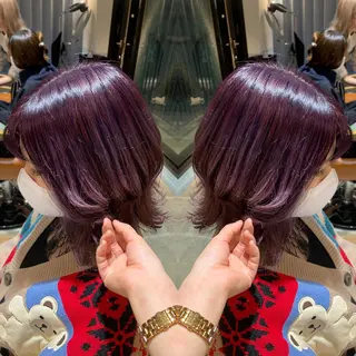 ミディアム カラー 韓国🇰🇷 ✂︎hair 内田愛のヘアスタイル