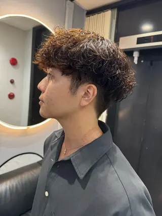 パーマ メンズ dao/ミルクティー /ブラウン/ブロンドのヘアスタイル