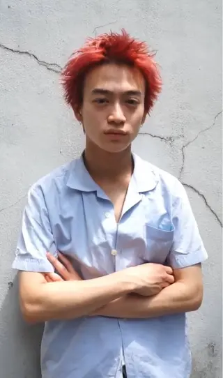 カラー メンズ 川口開世 layer cutのヘアスタイル