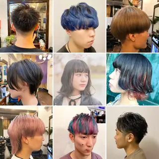 ショート カラー メンズ "PEPPU "所属・派手髪、ハイトーン ショートヘアShinのヘアスタイル