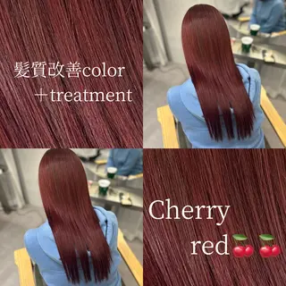 ロング カラー aoi/暖色カラー/ プツッとボブ🎀のヘアスタイル