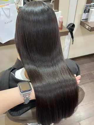 ロング ボブ/暖色カラー コウボヒカルのヘアスタイル