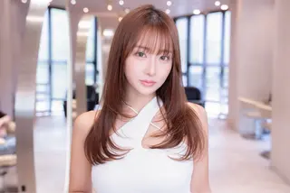 ロング 韓国ヘア顔周りカット そーた/渋谷駅のヘアスタイル
