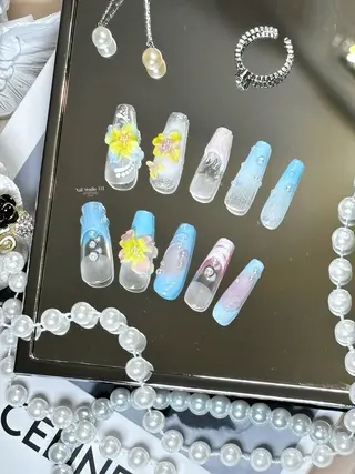 ネイル 🩷半額作品モデル 募集中🩷のネイルデザイン