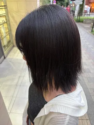 ミディアム 透明感カラー🫧/ ブリーチ🇰🇷れいのヘアスタイル