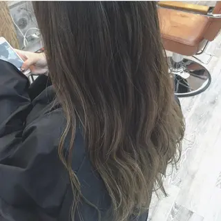 ロング カラー 前髪顔周り✂️店長 ❤️アマミヤ❤️のヘアスタイル