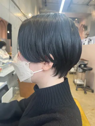 ショート カコ/レイヤーカット ヘアアレンジのヘアスタイル