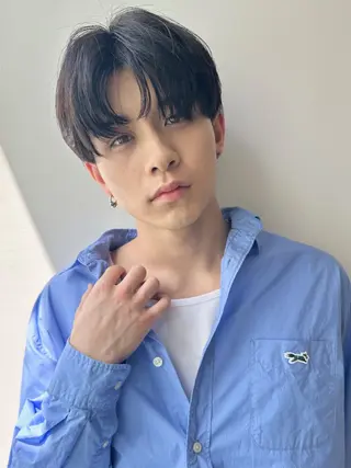 パーマ メンズ 増渕 駿介のヘアスタイル