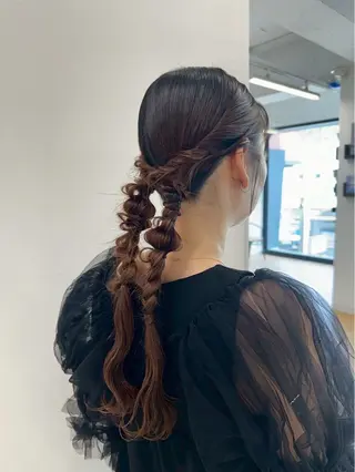 ロング ヘアアレンジ 井上 優那のヘアスタイル
