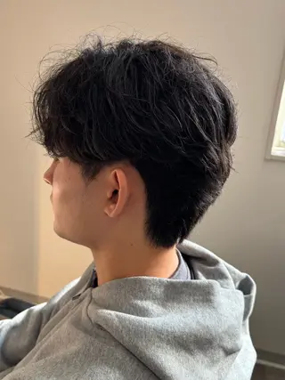 パーマ メンズ フェザーパーマ/韓国 /メンズカット保立のヘアスタイル