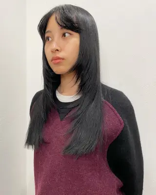 ロング カラー HIBIKI/原宿 ハッシュカット🪄のヘアスタイル