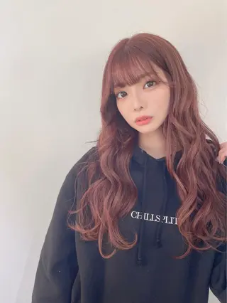 ロング カラー シバタ ショウゴのヘアスタイル