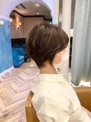 ショート ボブ/縮毛矯正/ 高嶋 優のヘアスタイル