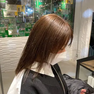 セミロング カラー nameless miichiのヘアスタイル