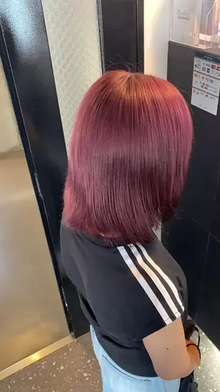 ミディアム パーマ/ダブルカラー ブリーチ⭐️海斗のヘアスタイル